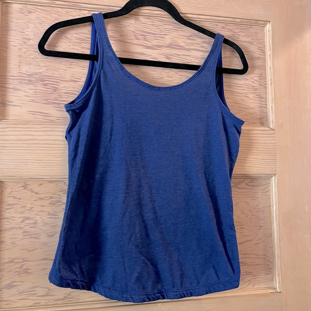Blue Adidas activewear tank